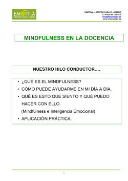 mindfulness para CFIE