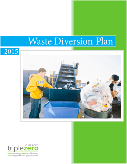 Waste Diversion Plan - UC Merced Recycling