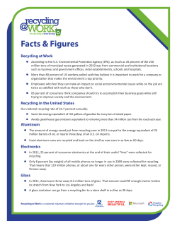 Facts & Figures - Recycling@Work
