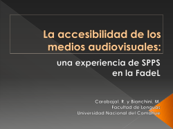 La accesibilidad de los medios audiovisuales: