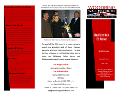 2015 Red Dirt Run of Honor Brochure PDF
