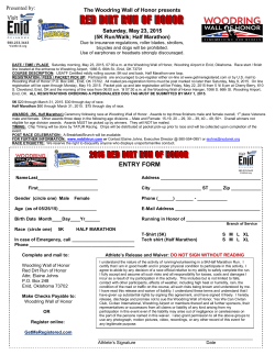 2015 Red Dirt Run of Honor Registration PDF