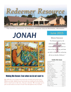 June 2015 - Redeemer Lutheran Church