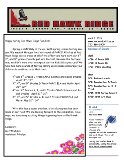 Happy Spring Red Hawk Ridge Families! Spring is definitely in the
