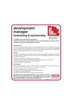 development manager - The Red Room Company