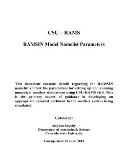 RAMSIN Namelist Documentation - BUGSrad: Radiative Transfer