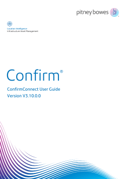 ConfirmConnect User Guide Version V3.10.0.0