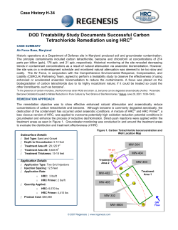 DOD Treatability Study Documents Successful Carbon