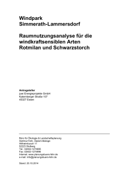 15.11 Raumnutzungsanalyse Schwarzstorch+Rotmilan
