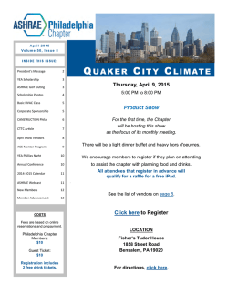 ASHRAE Quacker City Climate