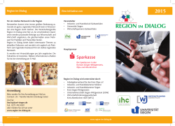 Programm 2015 - Region im Dialog