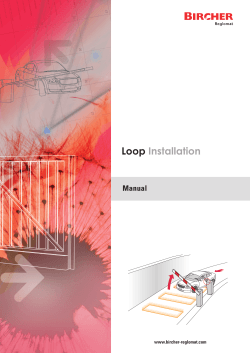 Loop Installation - Bircher Reglomat AG