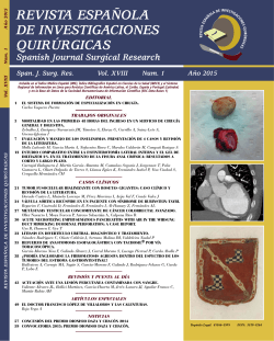 PDF - Revista EspaÃ±ola de InvestigaciÃ³n QuirÃºrgicas