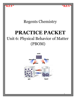 Review packet Answer key - Rejman Chemistry