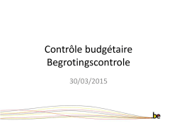 ContrÃ´le budgÃ©taire Begrotingscontrole
