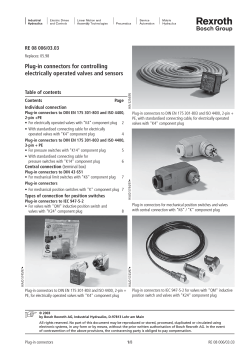 Plug-in connectors for controlling electrically - REM