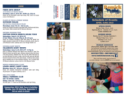 Schedule of Events - Remick Country Doctor Museum & Farm