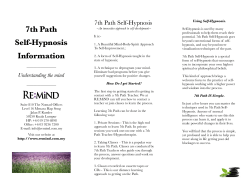 7th Path Self-Hypnosis Information