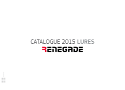 CATALOGUE 2015 LURES
