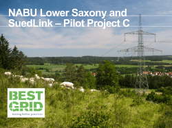 NABU Lower Saxony and SuedLink â Pilot Project C