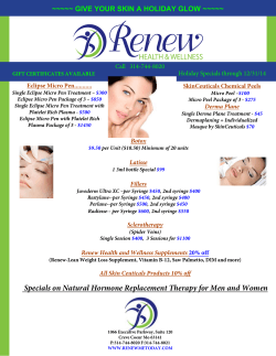 St. Louis Monthly Specials - Renew Health and Wellness