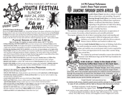 YOUTH FESTIVAL - Renfrew Institute for Cultural and Environmental
