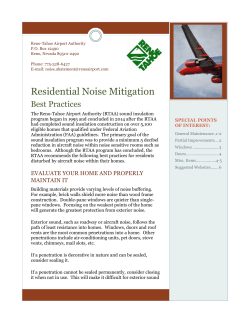 Residential Noise Mitigation Best Practices Publication FINAL.pub