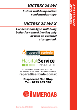 VICTRIX 24 kW VICTRIX 24 kW X