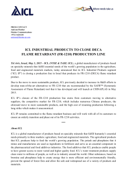icl industrial products to close deca flame retardant
