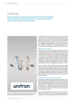 More about Unitron - Annual Report