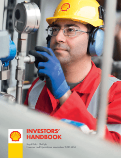 Investors` Handbook - Shell Reporting centre 2014