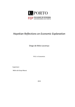 Hayekian Reflections on Economic Explanation