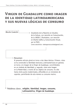 Virgen de Guadalupe como imagen de la identidad latinoamericana