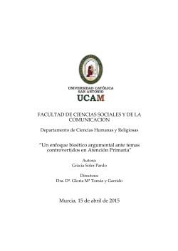 Murcia, 15 de abril de 2015 - Repositorio Digital de la Universidad