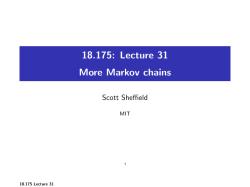 Markov Chains