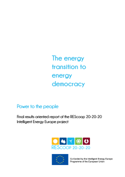 The energy transition to energy democracy
