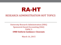 RA-HT - University Research Administration