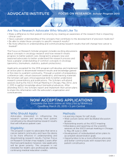 advocate institute now accepting applications