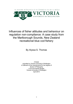 Influences of fisher attitudes and behaviour on