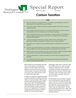 Carbon Taxation - Washington Research Council