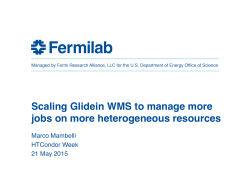 Scaling Glidein WMS to manage more jobs on more heterogeneous