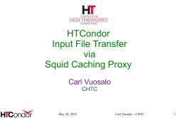 HTCondor Input File Transfer via Squid Caching Proxy