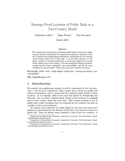 Strategy-Proof Location of Public Bads in a Two