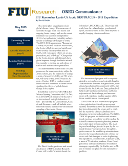 May 2015 ORED Communicator - FIU Research