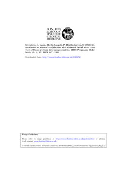 - LSHTM Research Online