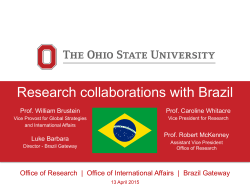 Research collaborations with Brazil