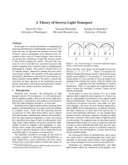A Theory of Inverse Light Transport