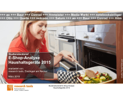 E-Shop-Analyse HaushaltsgerÃ¤te 2015