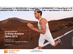 E-Shop-Analyse Sport 2015