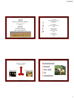 Institutional Animal Care Program slides